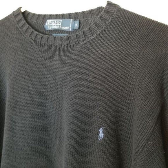 Polo Ralph Lauren Mens M Navy Blue Long Sleeves Kn - Picture 5 of 7